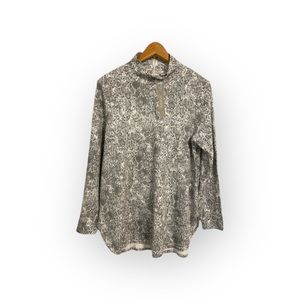 Chicos Snake Print Long Sleeve Top (8/10)